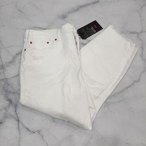 Levi's White High Rise Wedgie Skinny Jeans